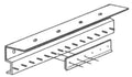 Strip Door Universal Mounting Bracket: 5' Length
