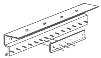 Strip Door Universal Mounting Bracket: 5' Length