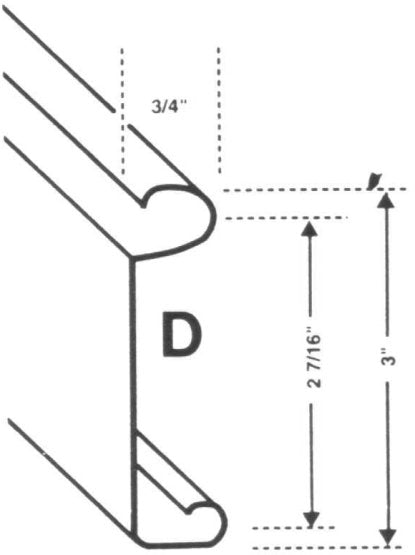 Rolling Door Slats Flat 3"  22 Ga Galvanized - Provide cutting lengths when ordering.
