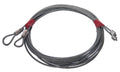 Cables Assembled 1/8" for 7' High Torsion Spring Door. With Open Loops and Stop Sleeves