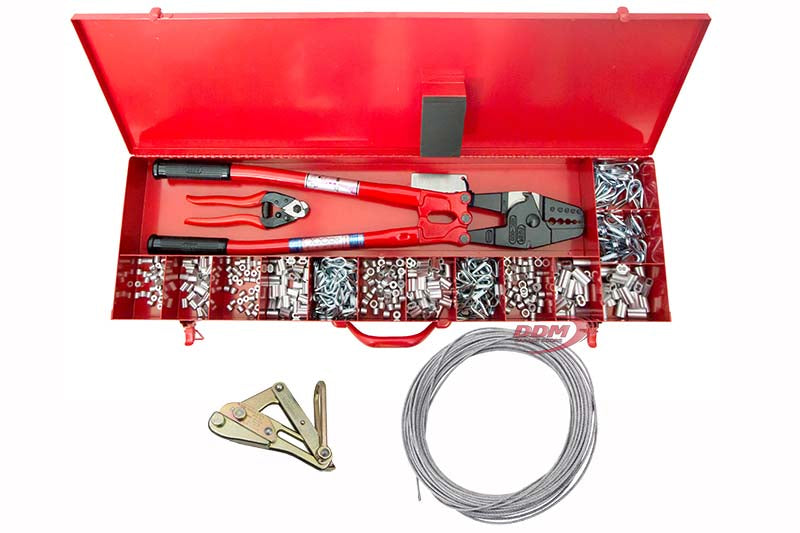 Cable Crimper / Swager Kit + CPU-10 Puller & 100' of 1/8" Cable