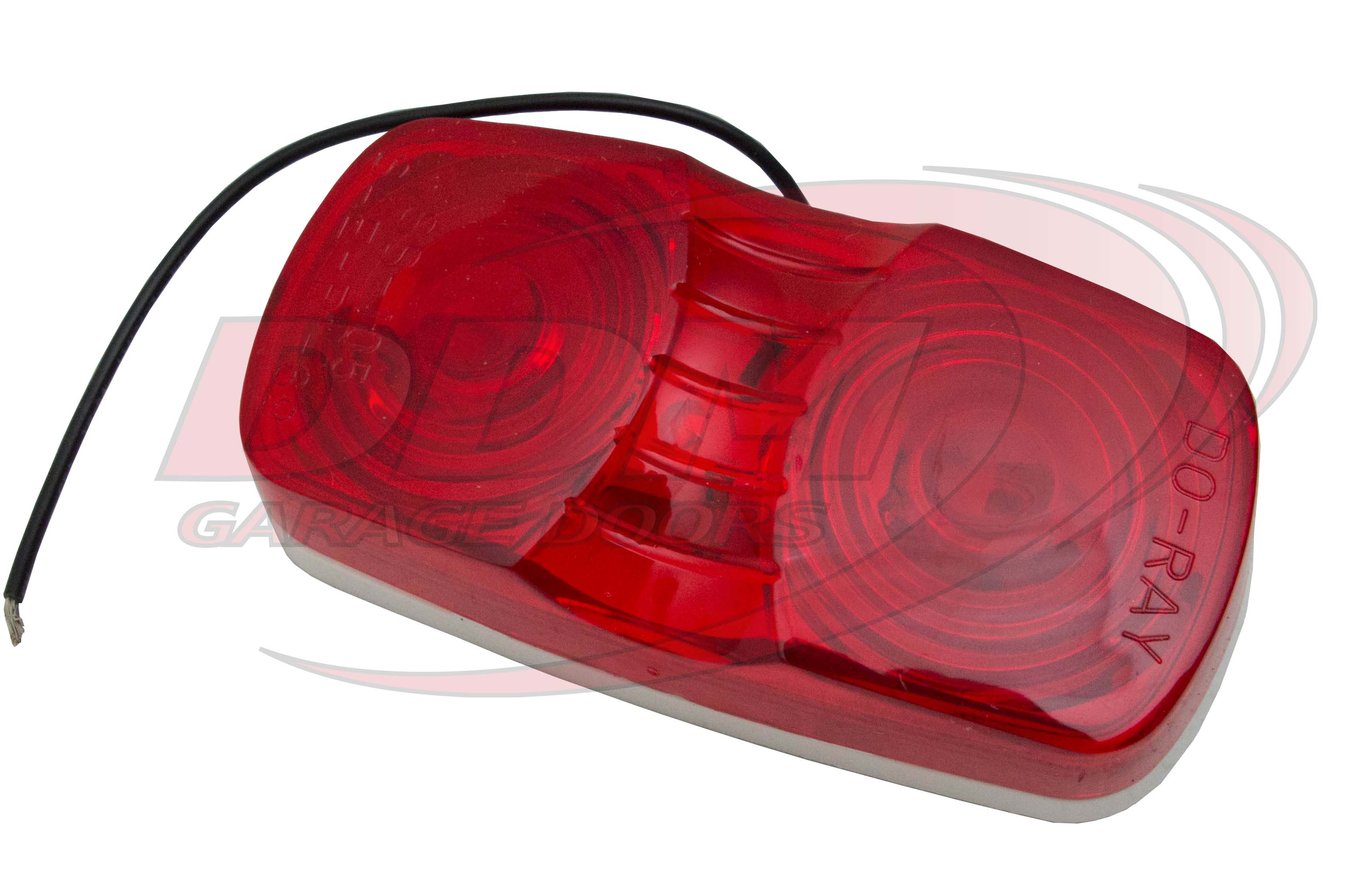 Inside Rectangular Red Signal Light - Bullseye, 12V