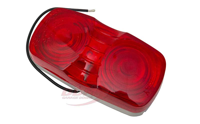 Inside Rectangular Red Signal Light - 12V LED
