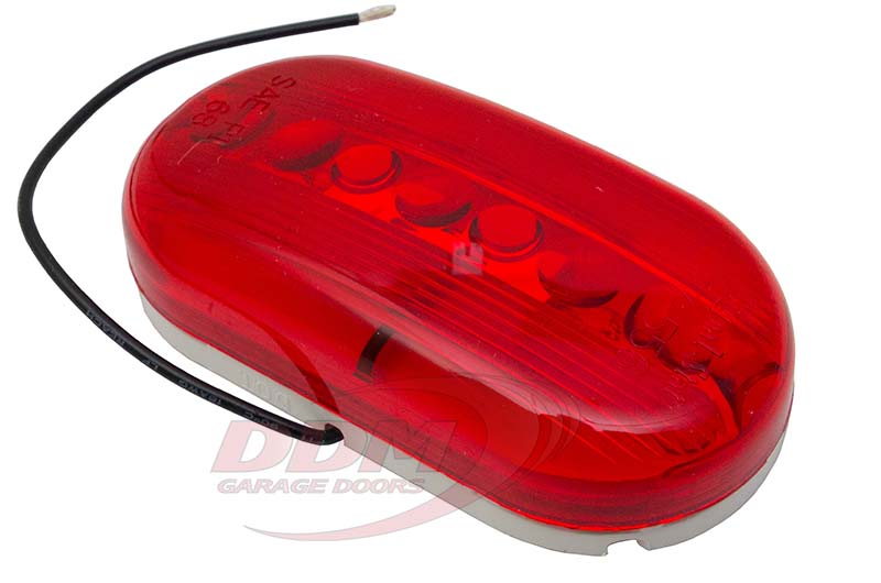 Inside Oval Red Signal Light - 12V LED