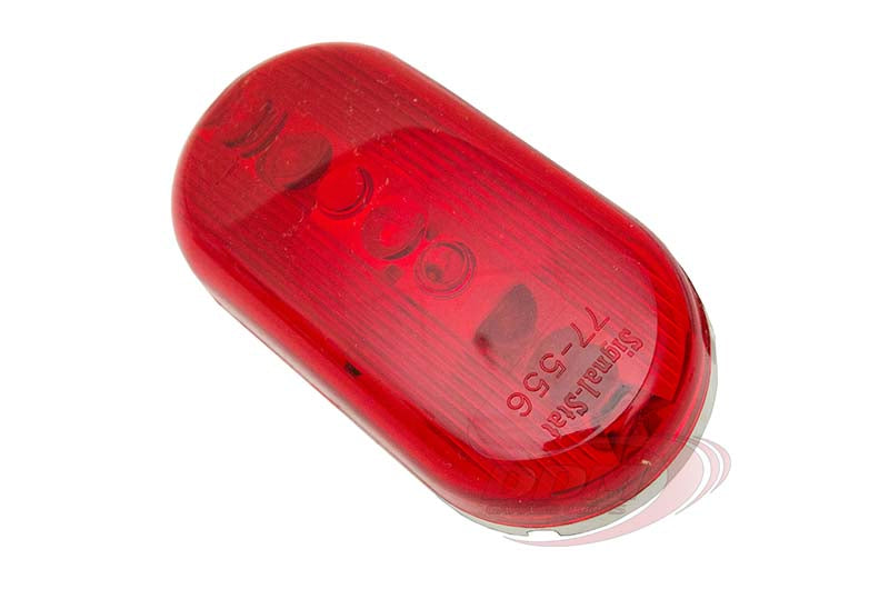 Red Inside Oval Light Assembly w/ Bulb - 55741 Genquip