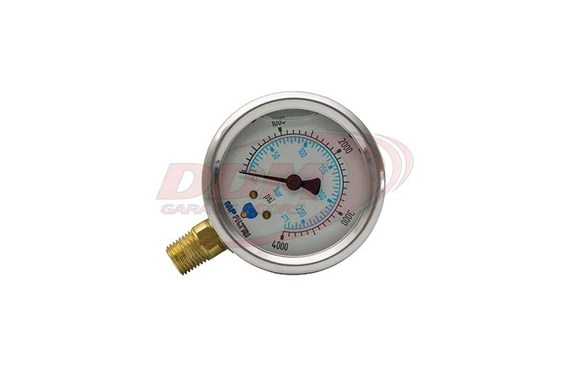 Gauge, Liquid Filled 4000 PSI, 3" Dial, 1/4" - 033-022