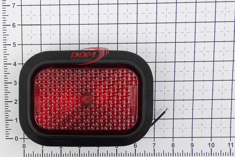 Red 3"x 4-3/4" Signal Light w/ Housing & Bulb - 708-857