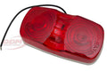 Inside Signal Light - Red, Rect. Bullseye - 57803 Level-Rite