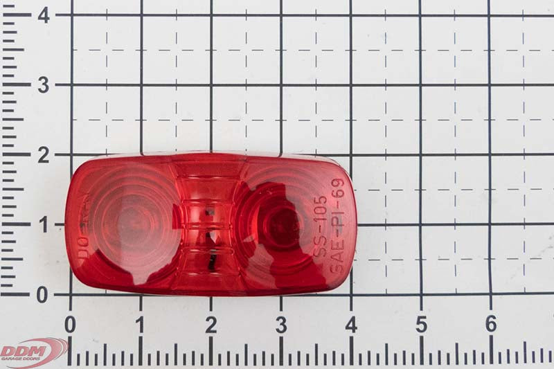 Inside Signal Light - Red, Rect. Bullseye - 57803 Level-Rite