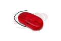 Inside Oval Red Signal Light - Complete Assembly, 12V - 06-0-005