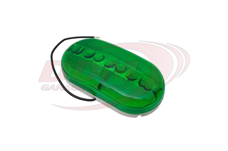 Green Inside Light - Oval, 2" x 4", w/ Bulb & Housing - 06-0-006
