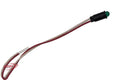 Red Rect. Lens - 2"x 4" Double Bullseye, Inside - MF2-085-001
