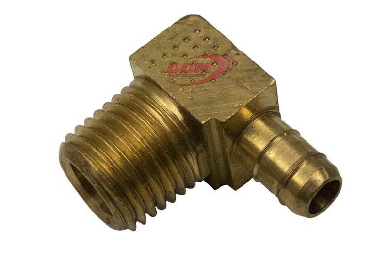 90 Deg Elbow Fitting - Male 1/4" NPTM, 1/4" ID Tube - 0521-0007