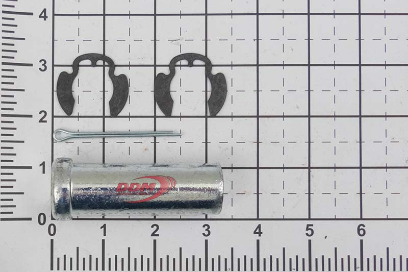 Upper Pivot Pin Assembly - w/ Clip Rings, 1" Dia. x 2-3/4" Grooved Pin - 586-1064