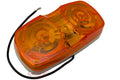 Amber Inside Light - w/ Bulb & Housing, Rectangle - 823-107A