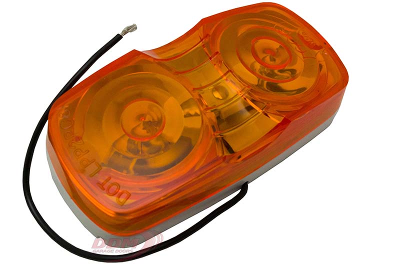 Amber Inside Light - w/ Bulb & Housing, Rectangle - 823-107A