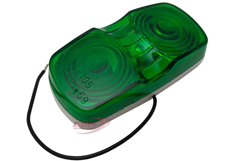Green Inside Light - w/ Bulb & Housing, Rectangle - 823-107G