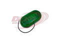 Green Inside Light - w/ Bulb & Housing; Oval, 24V - 823-111G
