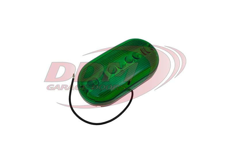 Green Inside Light - w/ Bulb & Housing; Oval, 24V - 823-111G