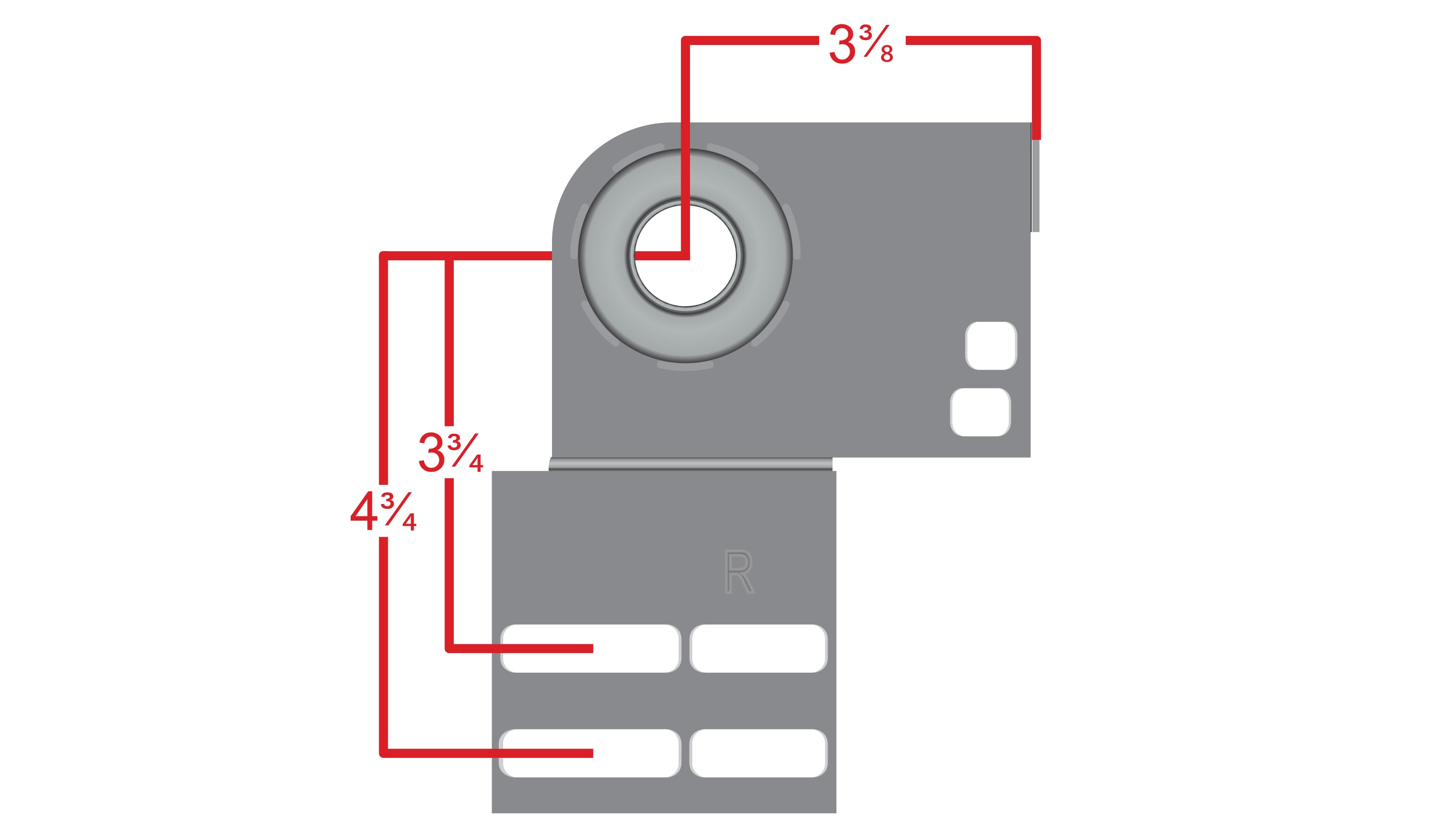 End Bearing Plate 3 3/8" CL 12 Ga - Standard