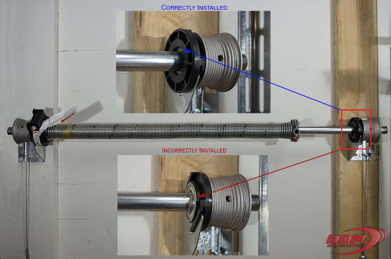 Clopay EZ-Set End Support Bearing with Freeway Bearing
