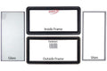 Lite 24" x 12" - Box of 3 Double Glazed w/ Glass - 1 3/8" & 2" Thick Doors - White Frame ***BOX OF 3***