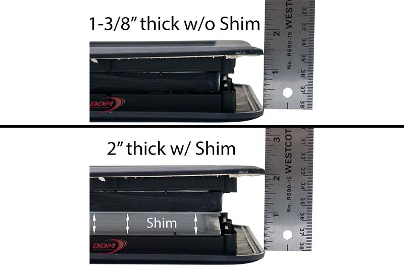Lite 24" x 12" - Box of 3 Double Glazed w/ Glass - 1 3/8" & 2" Thick Doors - Black Frame ***BOX OF 3***