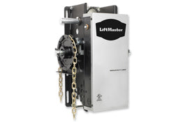 LiftMaster Medium Duty Slow-Speed Hoist RH Mount Operator MHS5011UR, 1/2 HP, 115V 1PH w/CPS-OPEN4 Kit