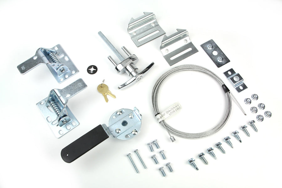 Lock Kit With Spring Latch: Cable