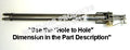 Yieldable Rod for 10' Board - 037-233