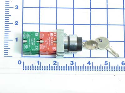 3 Position Selector Key Switch - w/ Keys - 060-0710