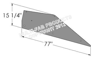 Toe Guard 8' Board - Top "K" Series, 19" Pit - 152-861