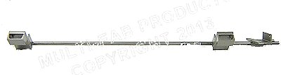 Cross Traffic Leg Assembly - 9" Legs - 711-110M
