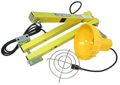 Double Arm Swing Arm Lamp - 40" Arm Length w/ Polycarbonate Head