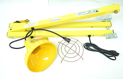 Double Arm Swing Arm Lamp - 60" Arm Length w/ Polycarbonate Head