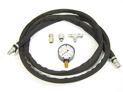 Hydraulic Gage Kit - 8' Hose w/ 3000 PSI Gage & Adapter Fittings