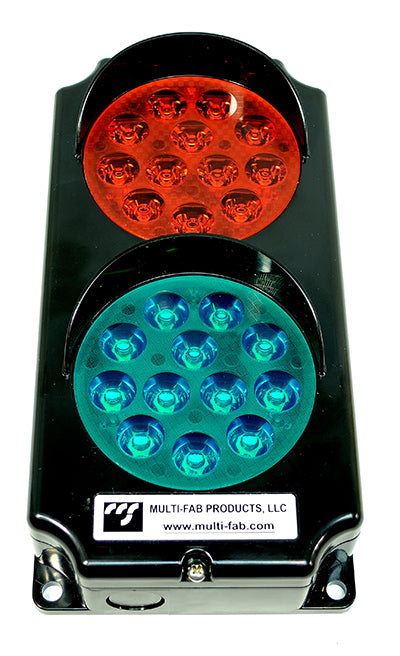 Stop & Go Communication Light - 12-24V, AC/DC LED, Black