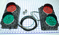 LED Communication Lights - Pair Outside & Inside, 115V w/ Cable