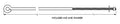 Spring Adjusting Rod - 10', Universal Style for Serco - SMF5025