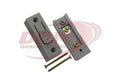 Residential Interior Control Button. Gray Plastic.