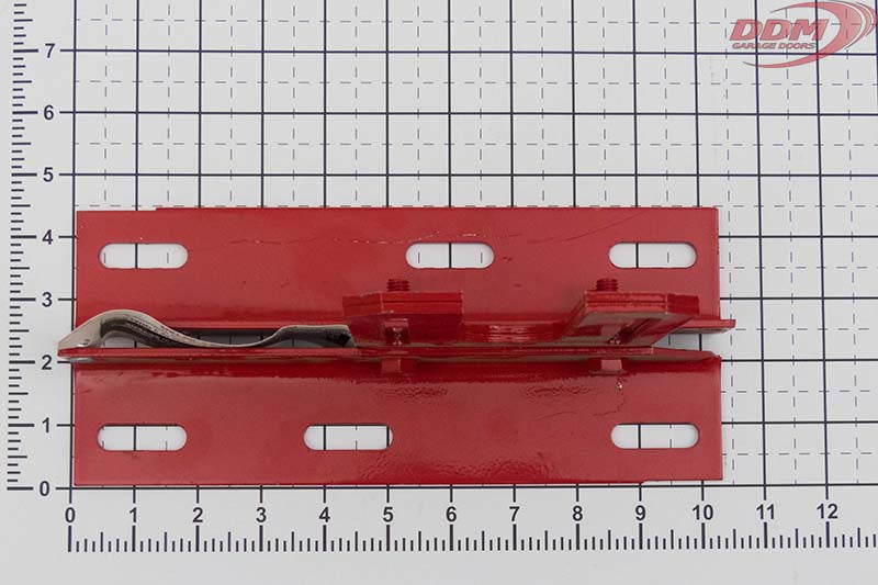 Center Spring Bracket Commercial DBL for Raynor -Red Powder Coat