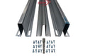 Strut (U-Bar) Kit 2-1/4" 24 Ga - 9' Wide Clo. Doors Ref# 1007028