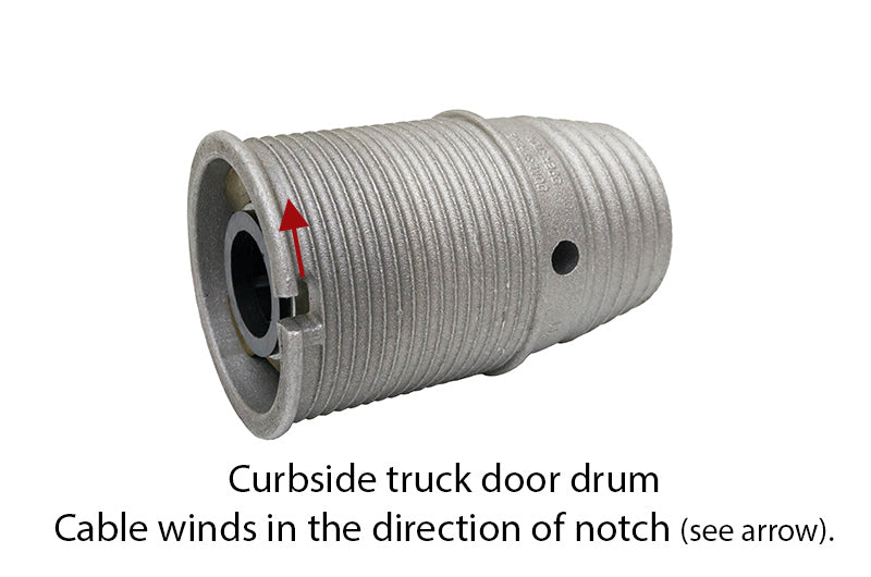 Whiting Truck Door Curbside Cable Drum with Bearing