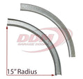 2" Track 15" Radius, Curved Portion Only, .075 Ga, Pair