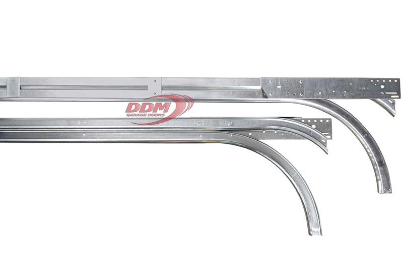 2" Double Low Headroom Tracks -Doors up to 16' high, 15" Radius