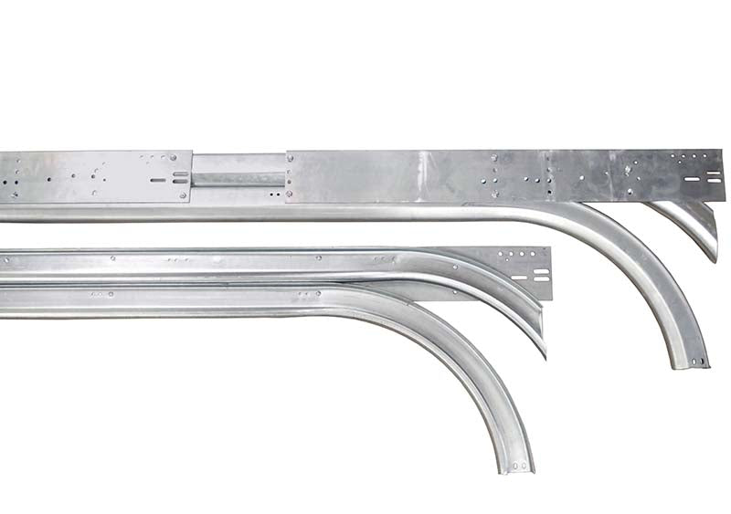 3" Double Low Headroom Tracks .102 for doors to 8' high, Pair