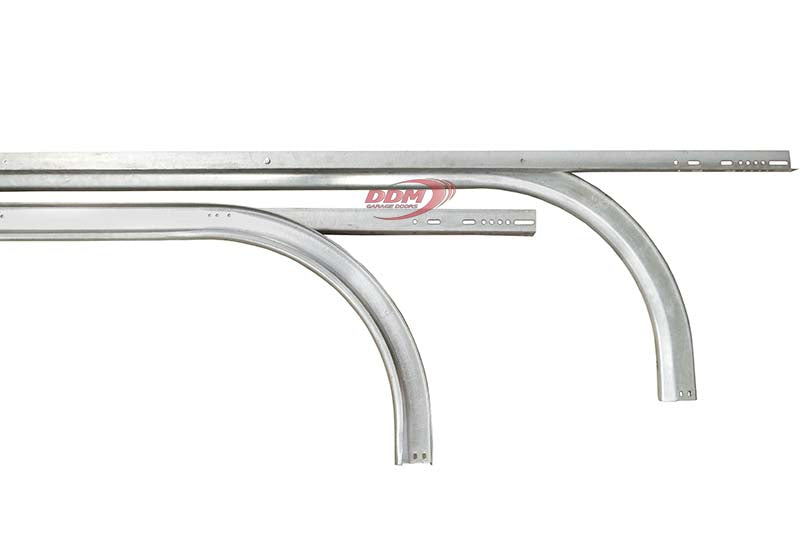 3" Horizontal Track  w/ Angle for 14' High Doors -15" Radius -Pr
