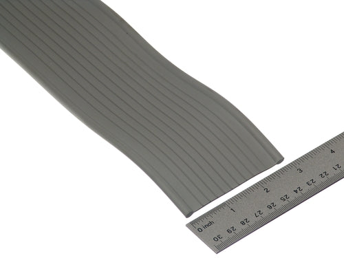 Bottom 3/16" (.198") Bead U-Shaped Astragal 3" Gray Vinyl