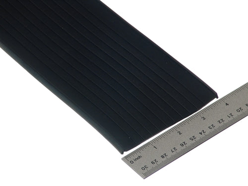 Bottom "T" U-Shaped Astragal 4" Black Syn. Rubber