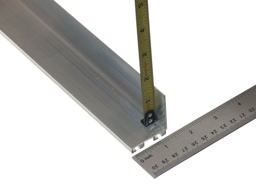 Aluminum Bottom Seal Retainer 1 3/8" x 1 1/2" L-Shape, 8'2"